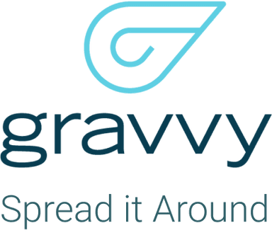 Gravvy logo with slogan